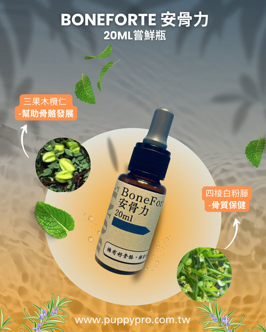 BoneForte 安骨力 - 骨骼保健 - 純天然草本寵物保健食品 20ml - PuppyPro